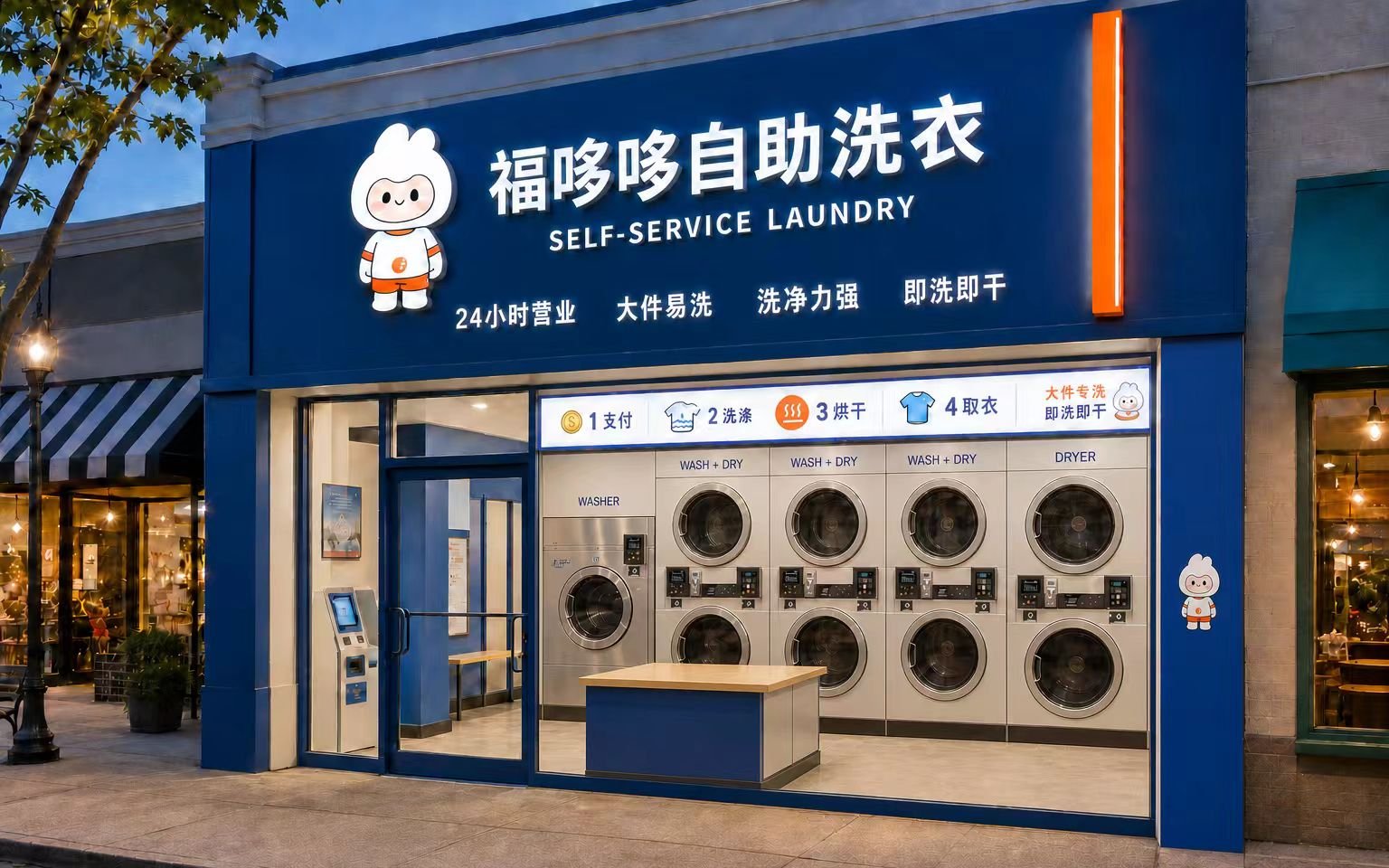 自助洗衣店设备