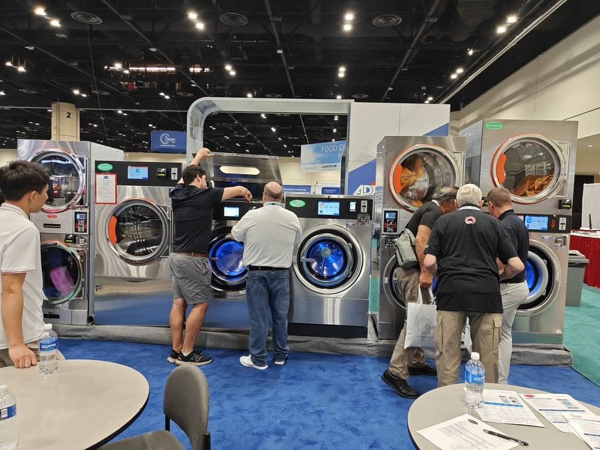 General laundry-industry exhibition illustration
